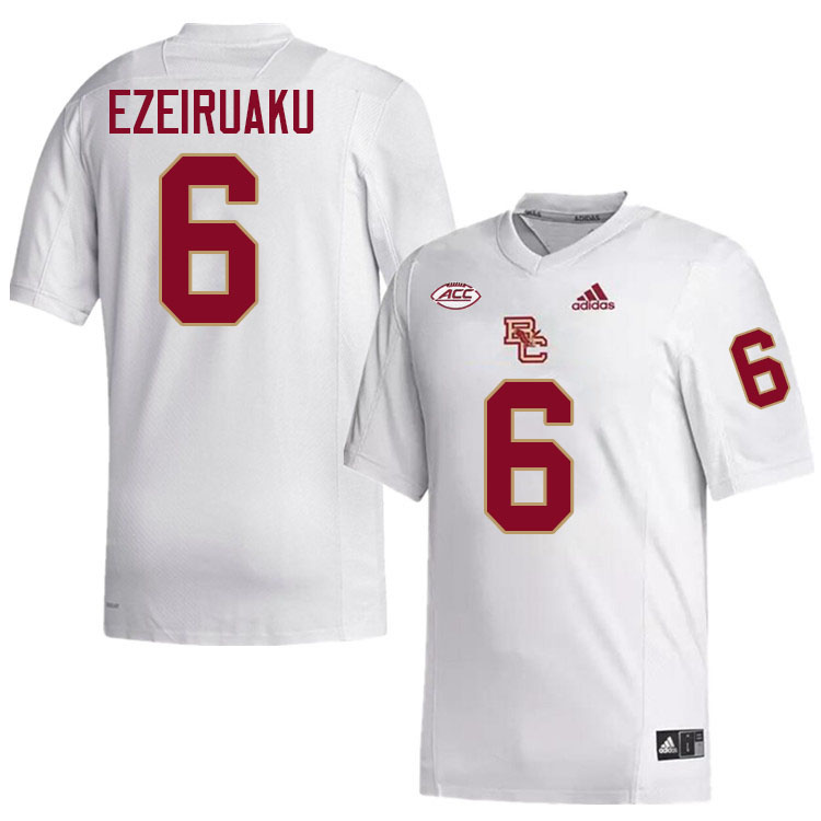 Donovan Ezeiruaku Jersey,#6 Donovan Ezeiruaku Boston College Eagles Football Jersey,Uniforms-White Donovan Ezeiruaku Jersey,#6 Donovan Ezeiruaku Boston College Eagles Football Jersey,Uniforms-White